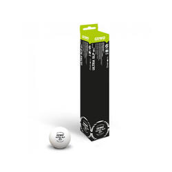 Balles de tennis de table Ultra SLP 3* - Boîte de 6 balles - Blanches