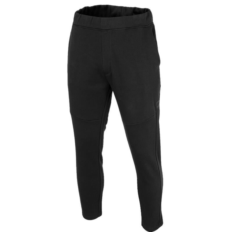 Pantalón de gimnasia de algodón predominante para hombre 4F. Negro