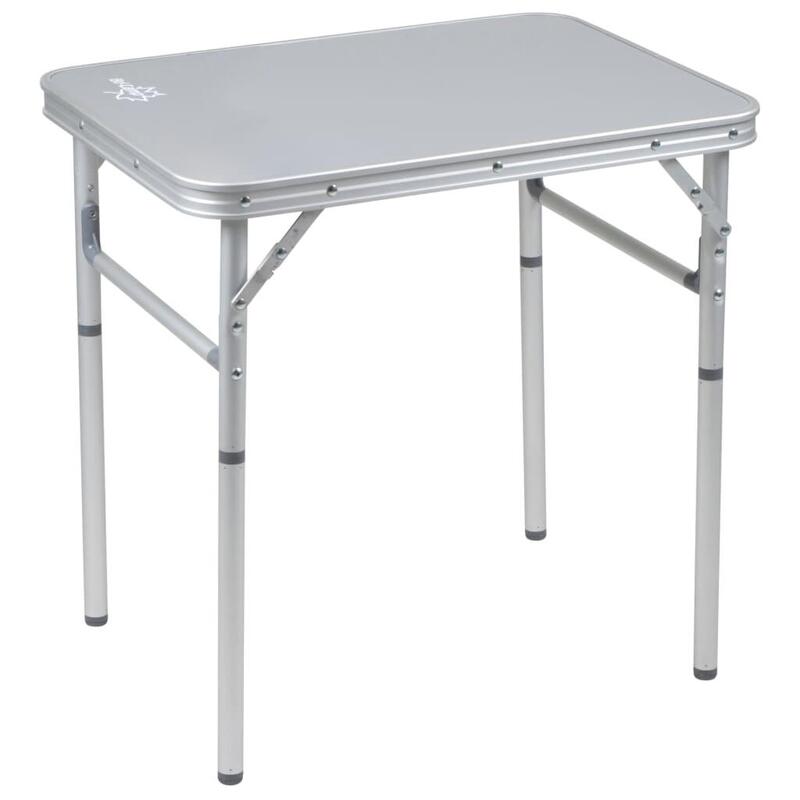 Mini mesa camping Premium plegable 2 alturas aluminio