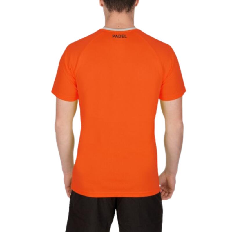 T-shirt de padel manga curta respirável Homem PUMA TEAM LIGA. VERMELHO