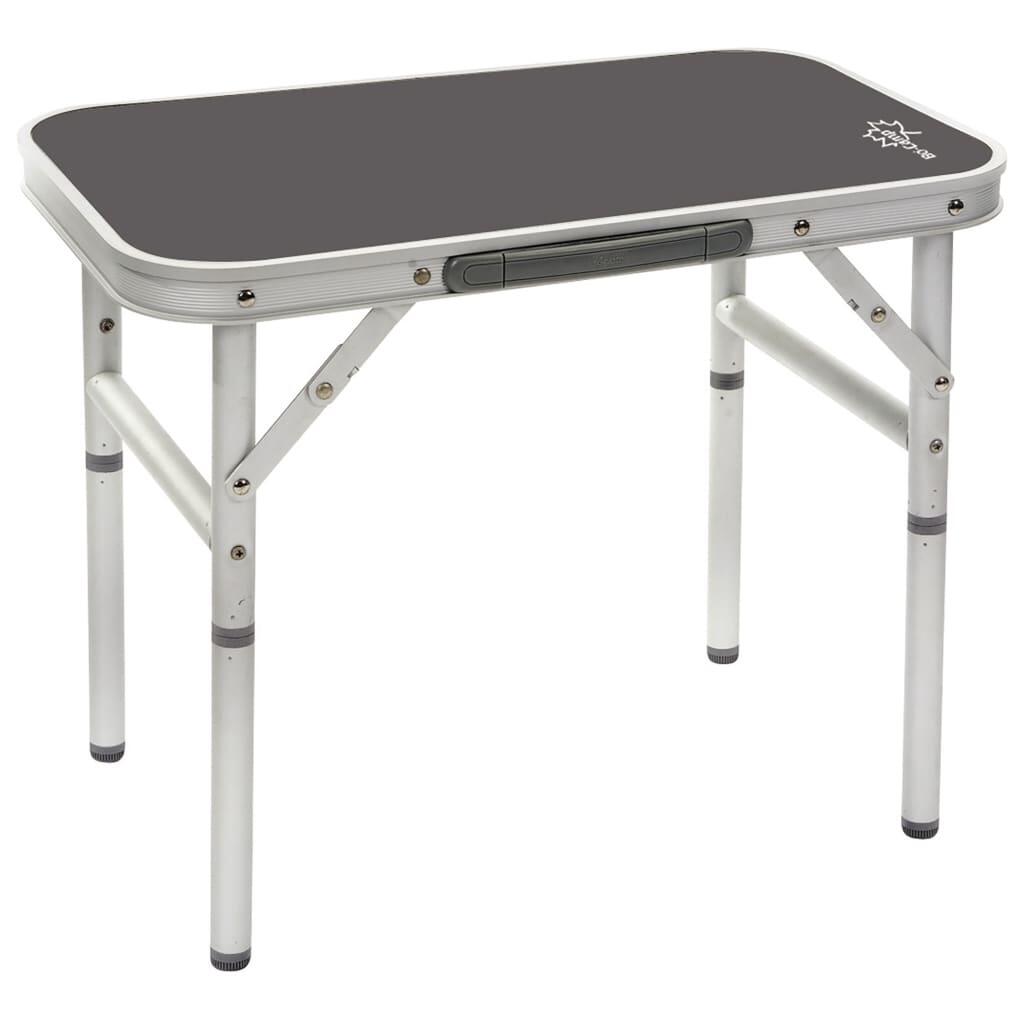 Bo-camp - Mini Table De Camping Service Pliante Valise Jardin 2 Hauteurs Alu - Table De Camping - Gris - Taille Unique - Decathlon