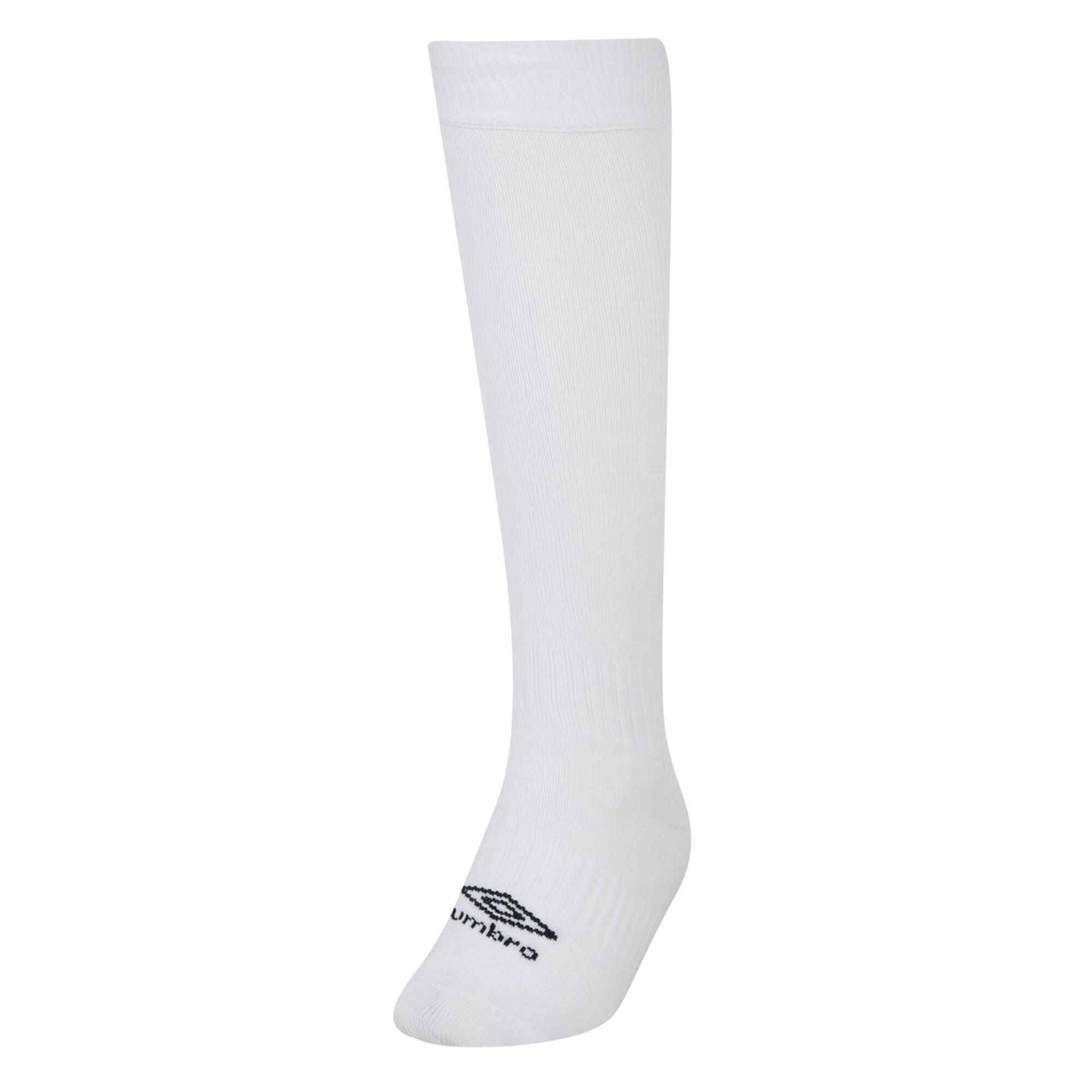 Childrens/Kids Primo Football Socks (White/Black) 1/3