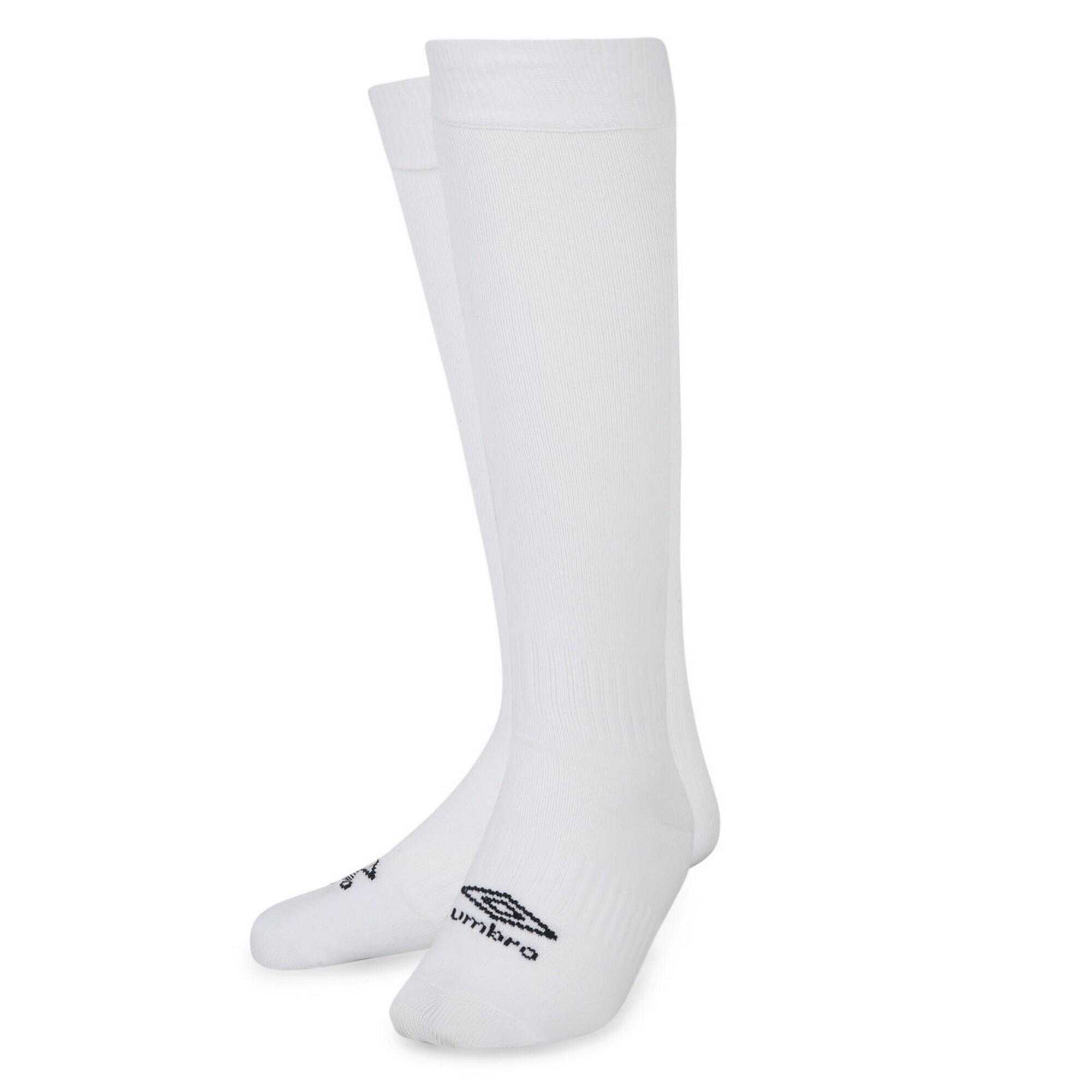 Childrens/Kids Primo Football Socks (White/Black) 2/3