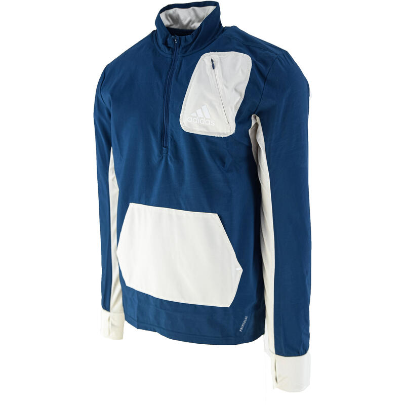 Jacheta barbati adidas Primeblue Half-Zip Running, Albastru