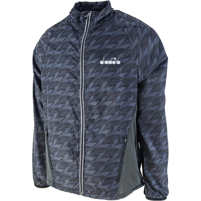 Jasje Diadora Windbreaker, Zwart, Mannen