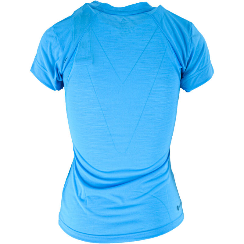 Camiseta de manga corta adidas Gameset Freelift, Azul, Mujer