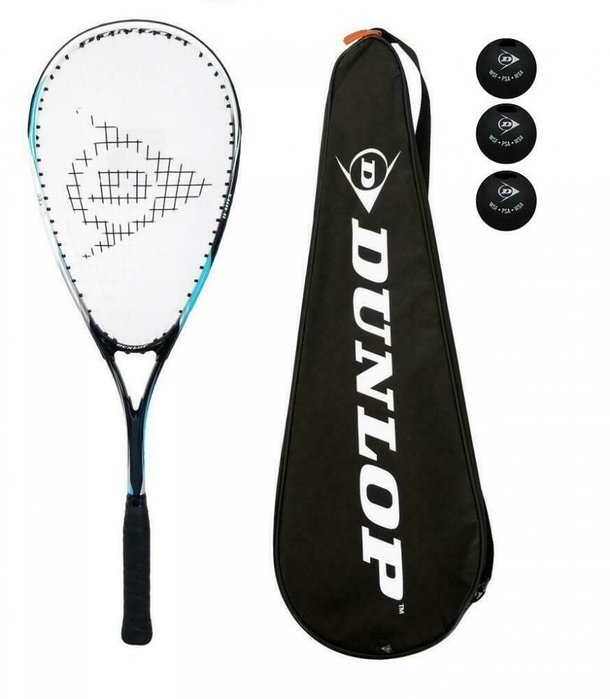 DUNLOP DUNLOP Assassin Biotec X-Lite Squash Racket & 3 Squash Balls