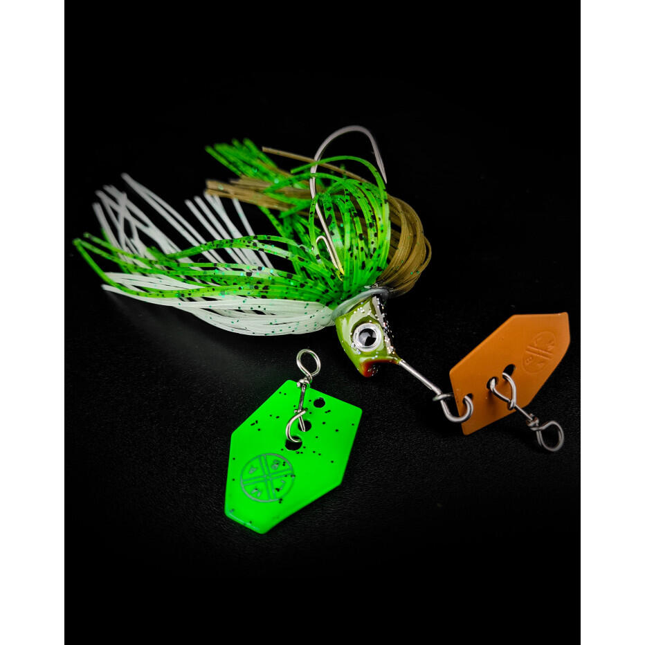 Lmab - Chatterbait Lmab Kofi Multi Vibe 5/0 (21g - Green Pumpkin) - Leurre - Vert - Taille Unique - Decathlon