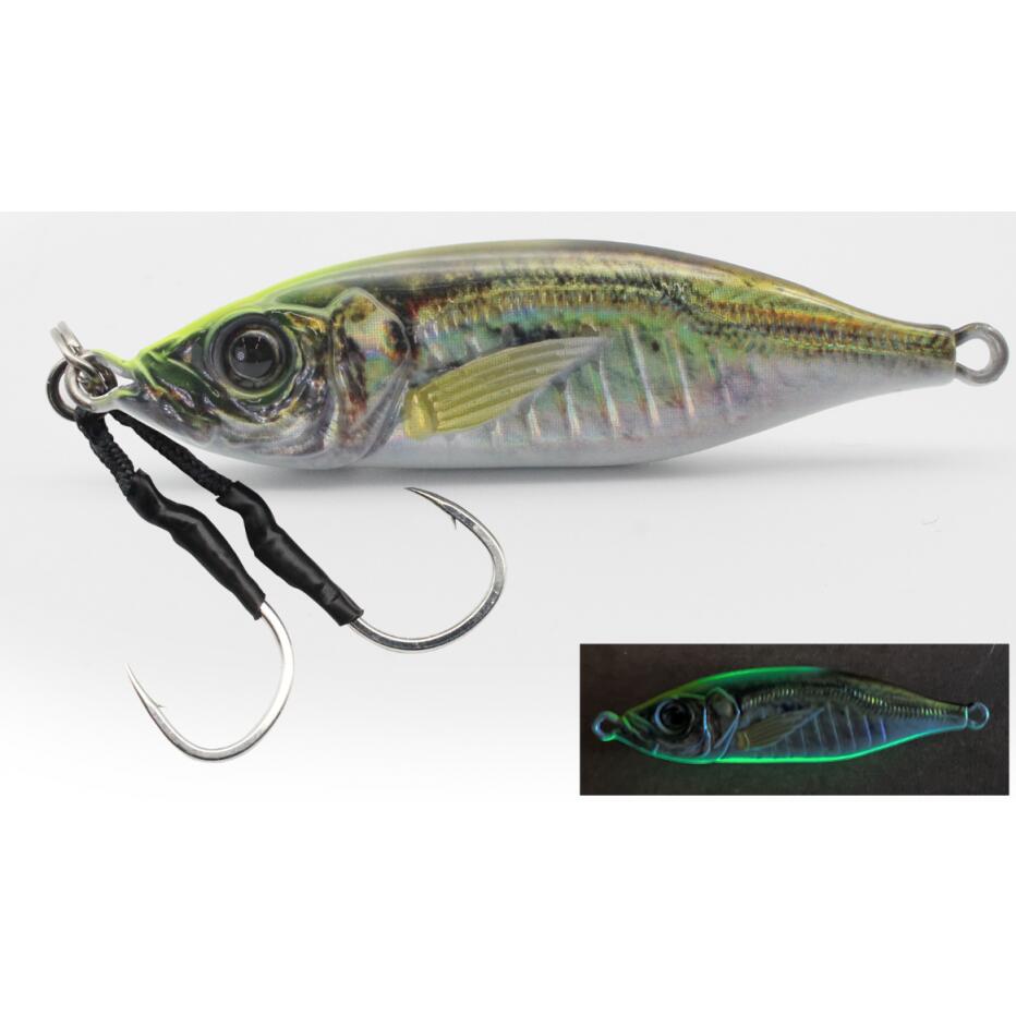 Little Jack - Jig Mer Little Jack Metal Adict 06 60g (chart Head Glow Belly Aji - 60g) - Jig - Vert - Taille Unique - Decathlon