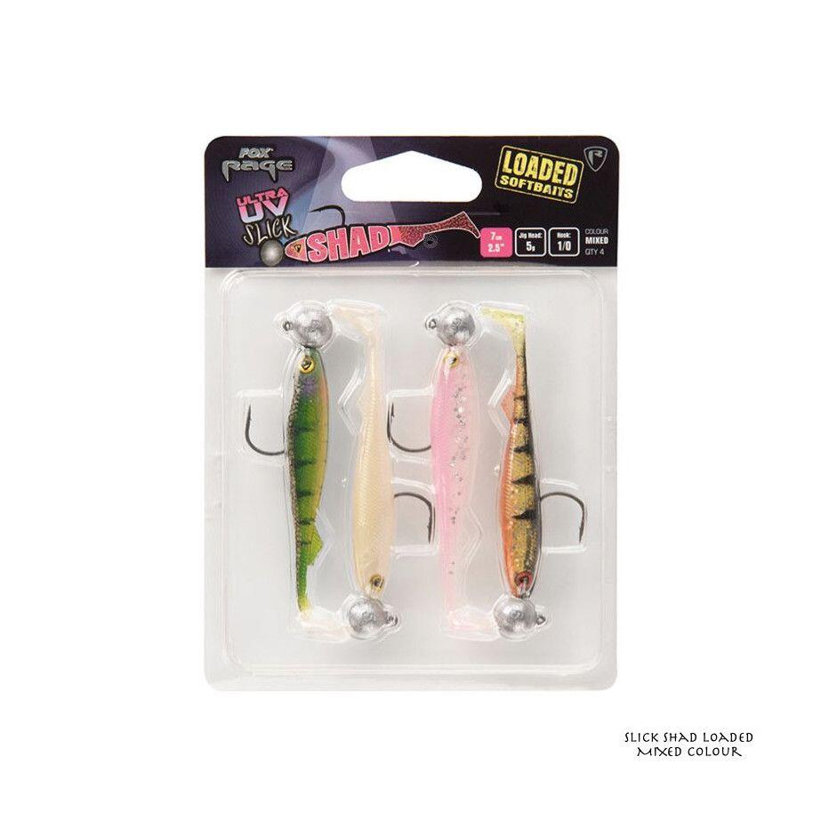 Fox Rage - Lot De 4 Leurres Fox Rage Shad Loaded Ultra Uv – 5g - Leurre Souple - Vert - Taille Unique - Decathlon