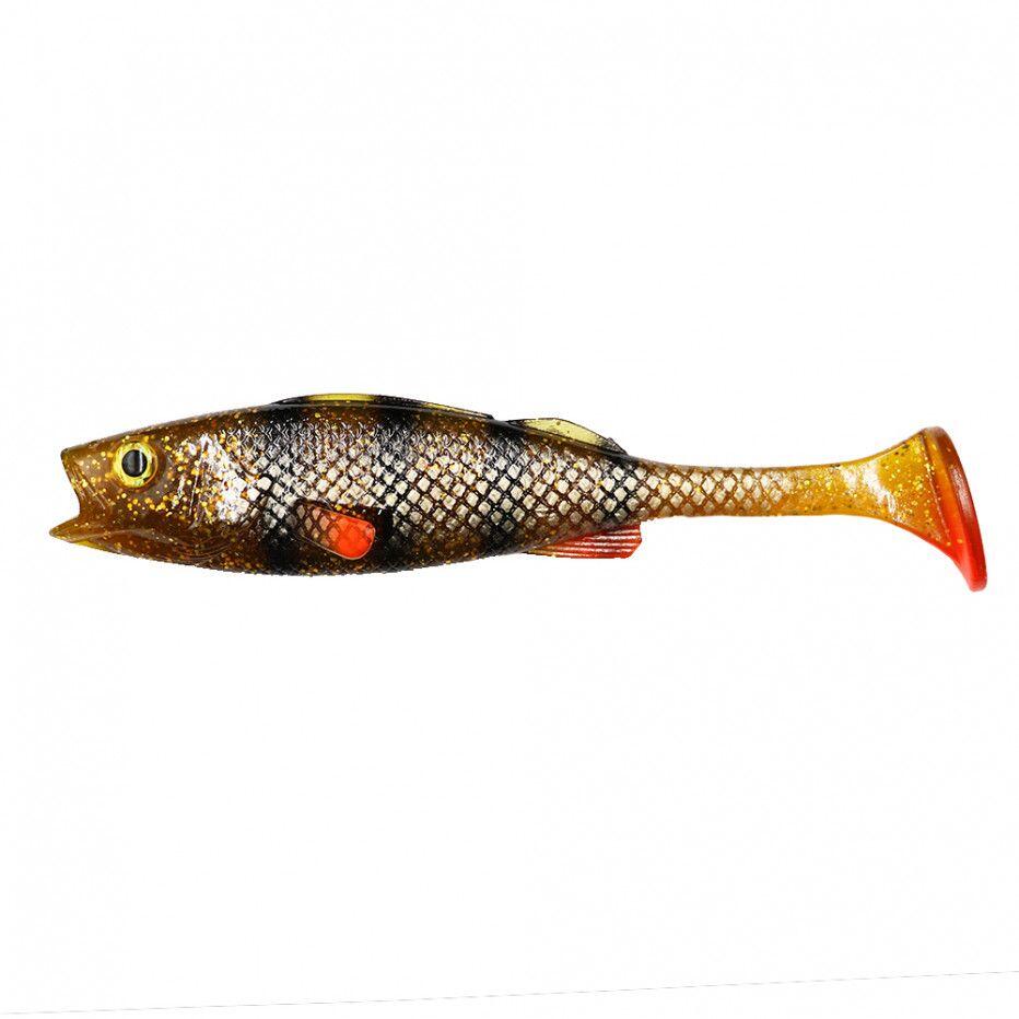 LMAB LMAB KØFI Perch Shad 23 cm 1st. Motoroil Perch - Roofvis Softbaits