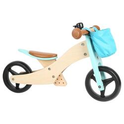 Tricycle en bois et vélo d'équilibre 2en1