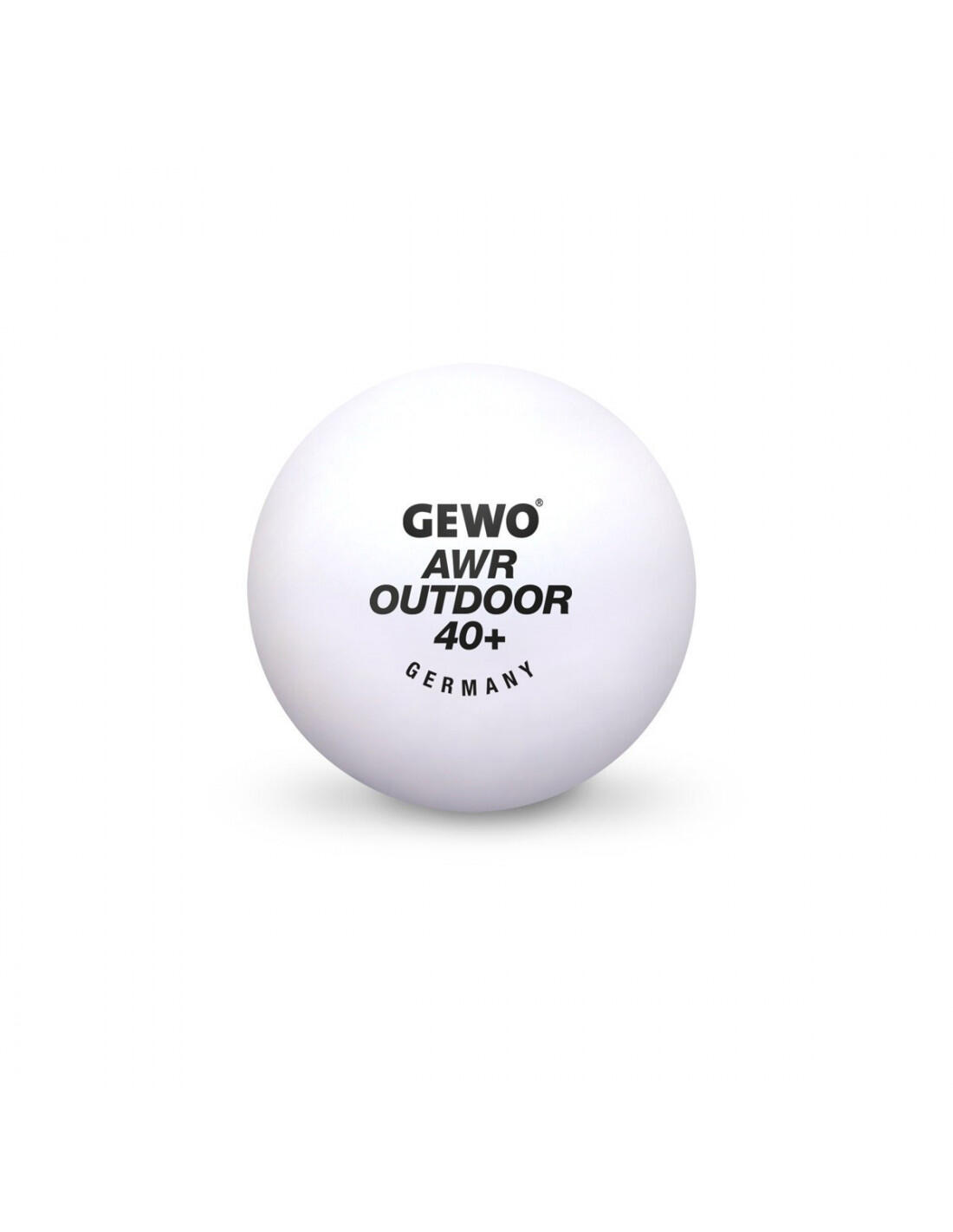 Balles de tennis de table AWR outdoor 40+ - Boite de 6 - Blanches 2/2
