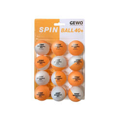 Gewo tafeltennisballen Spinball 40 + - 12 Ping Pong Ballen