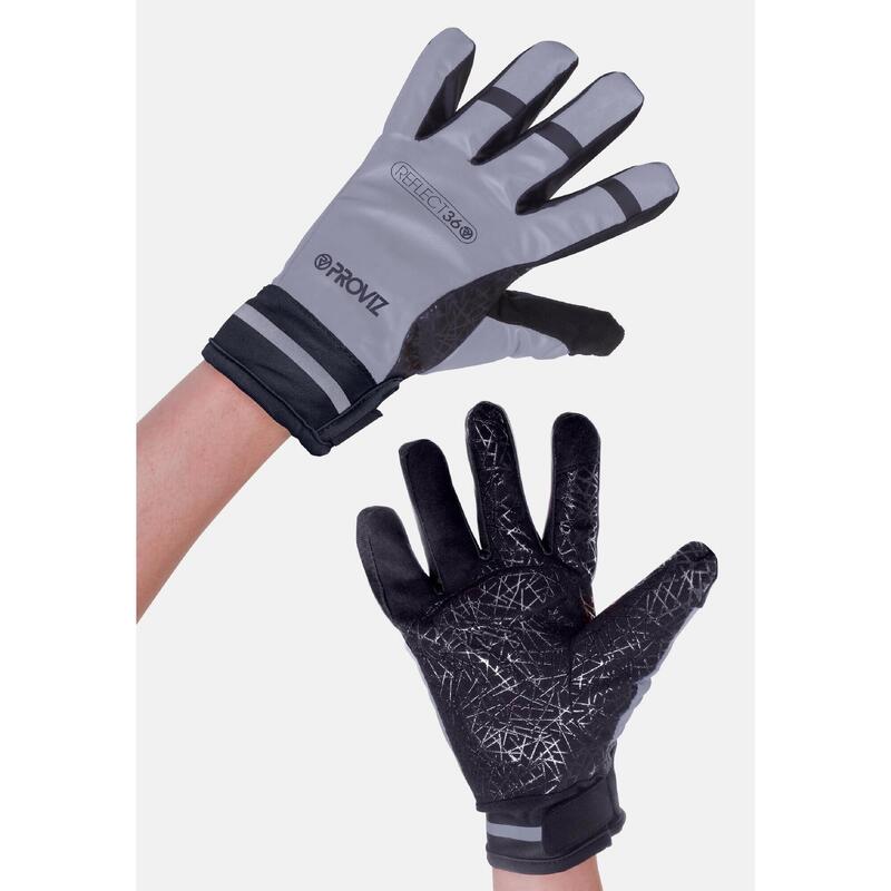 Handschuhe REFLECT360 silberfarben atmungsaktiv reflektierend wasserdicht