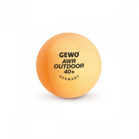 Balles de Tennis de Table AWR Outdoor 40+ - Boite de 6 Balles - Oranges