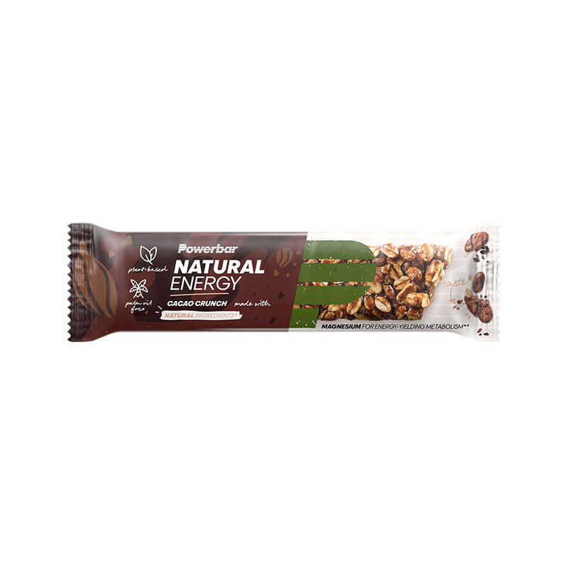 Powerbar Natural Energy Cereal Cacao Crunch 18x40g - Energie Riegel + Magnesium