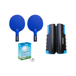 Set de tennis de table spécial Outdoor All-In -2 Raquettes + 6 Balles + 1 filet