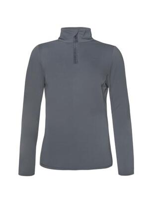 W fabriz 1/4 zip top - trui - 896_manatee - dames - pisteskiën