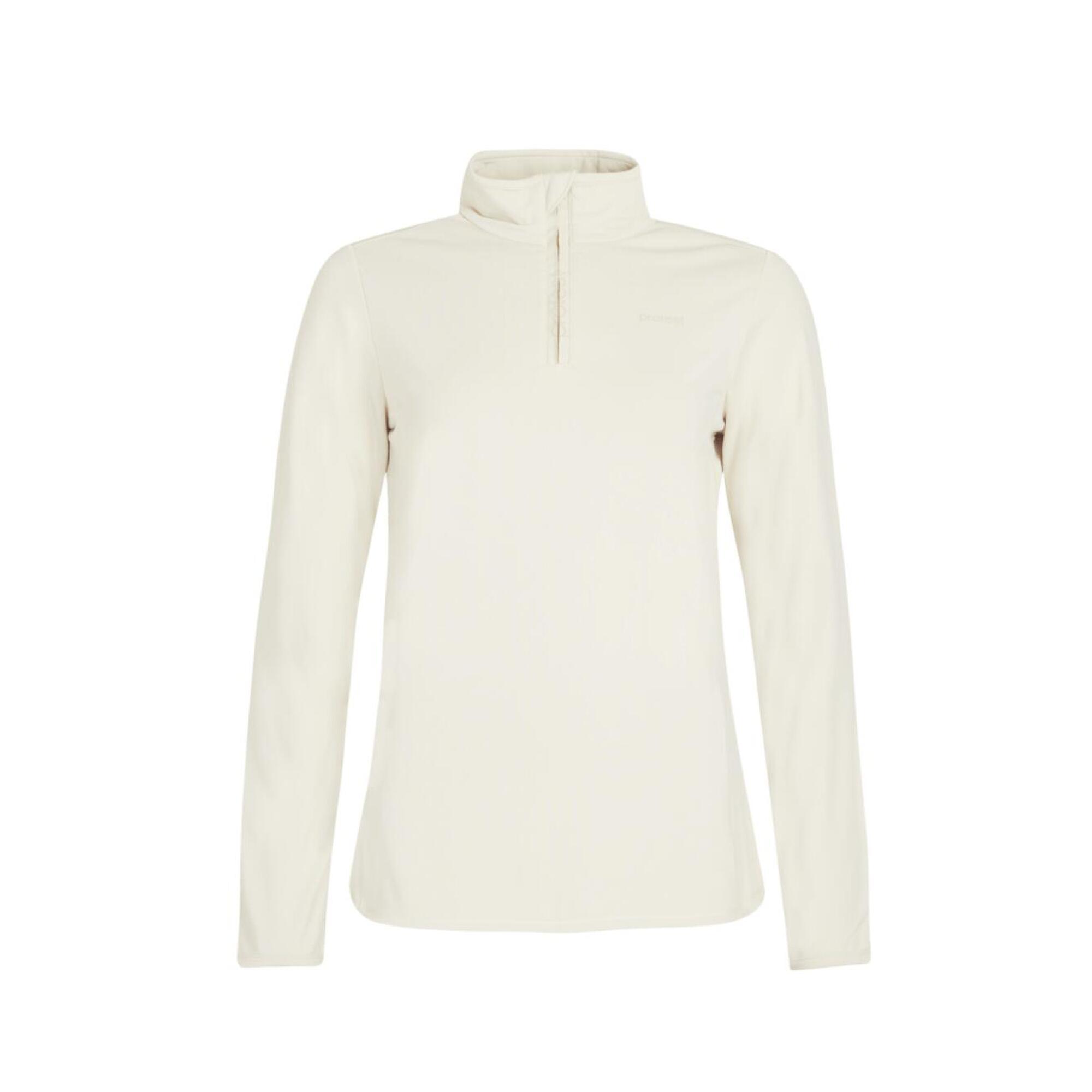 W Fabriz 1/4 Zip Top - Trui - 106_kitoffwhite - dames - Pisteskiën 2/6