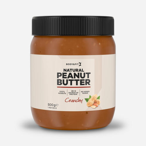 Natuurlijke Pindakaas Crunchy - Beurre de cacahuète croquant - 500 grammes