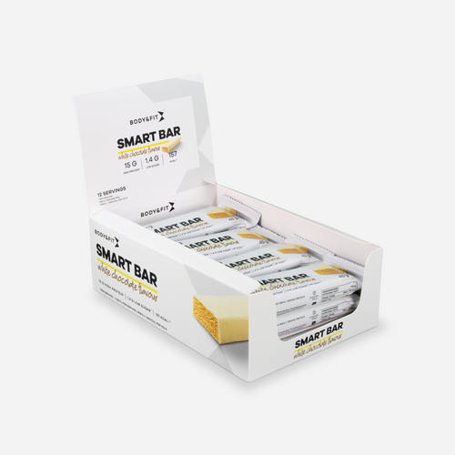 Smart Bars Chocolat Blanc – Barres Protéinées – 12 Barres (540 grammes)