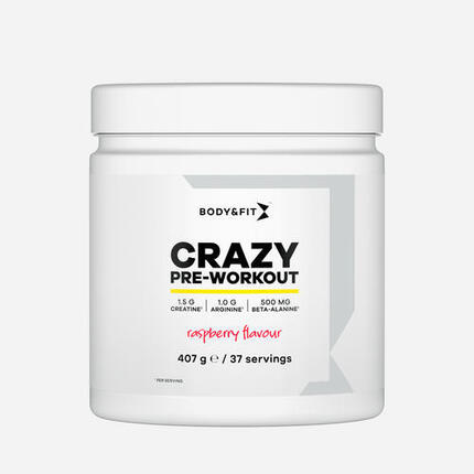 Crazy Pre-Workout - Sensation Framboise - 407 grammes (37 doses)