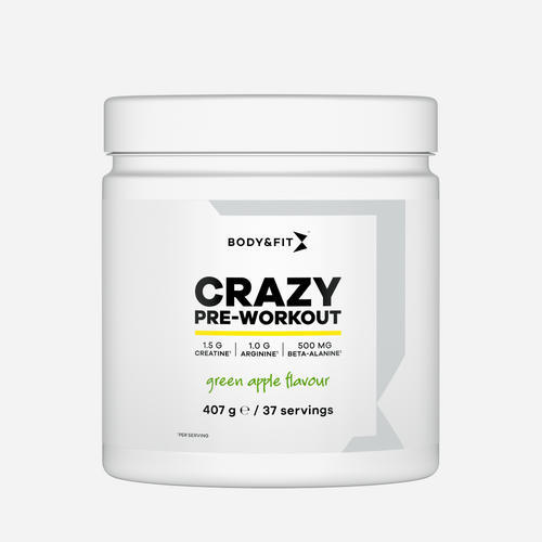 Crazy Pre-Workout - Pomme Vert - 407 grammes (37 doses)