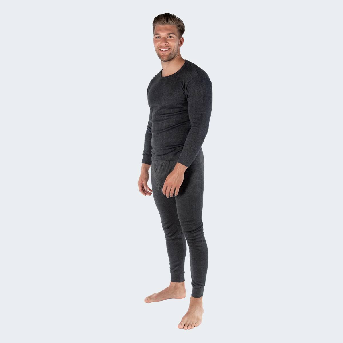 Set 2 sous-vêtements thermiques | Hommes | Doublure polaire | Anthracite/Bleu 2/5