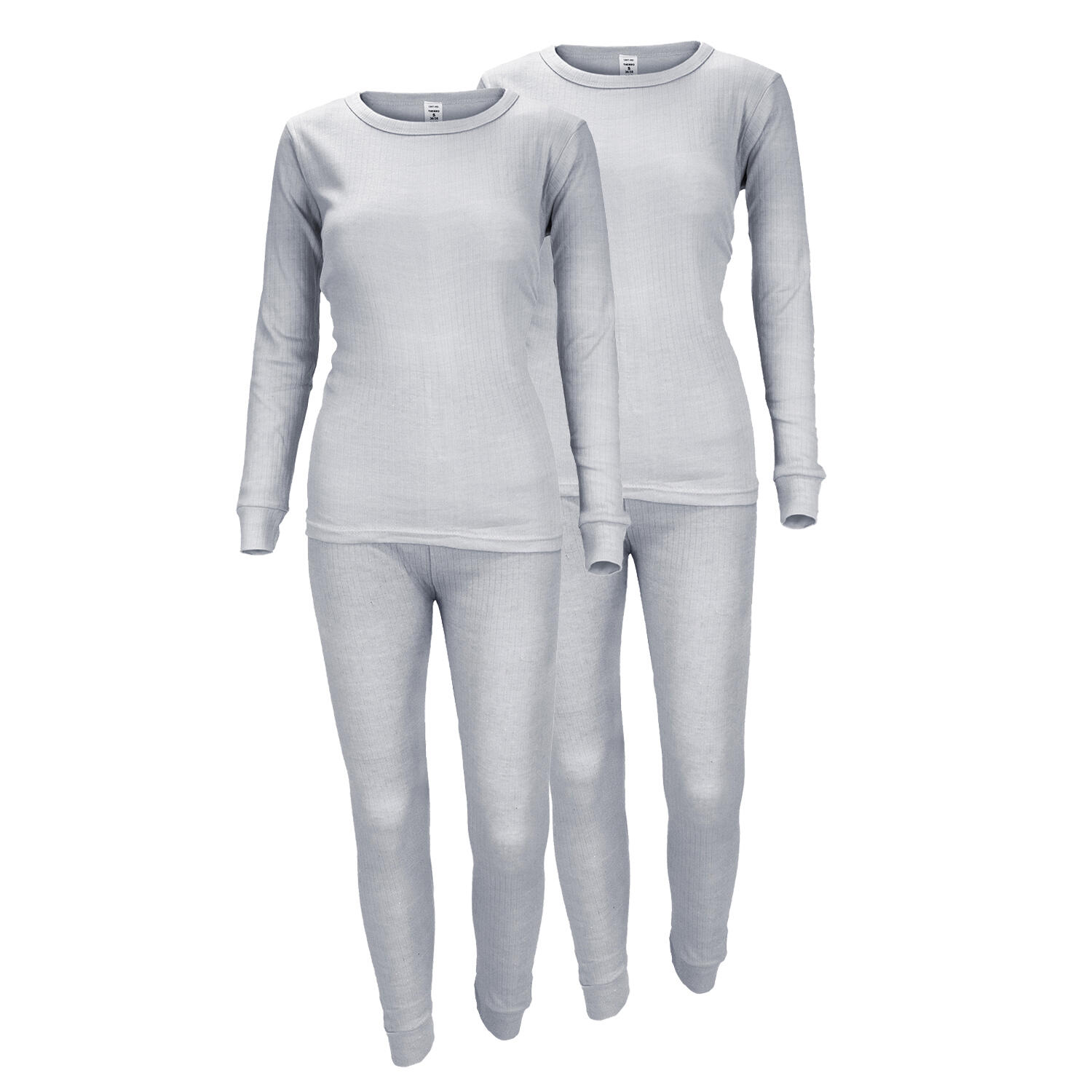 Set 2 thermal underwear | Women | Fleece lined | Grey