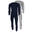 Thermounterwäsche Herren 2er Set | Hemd + Hose | Innenfleece | Blau/Grau