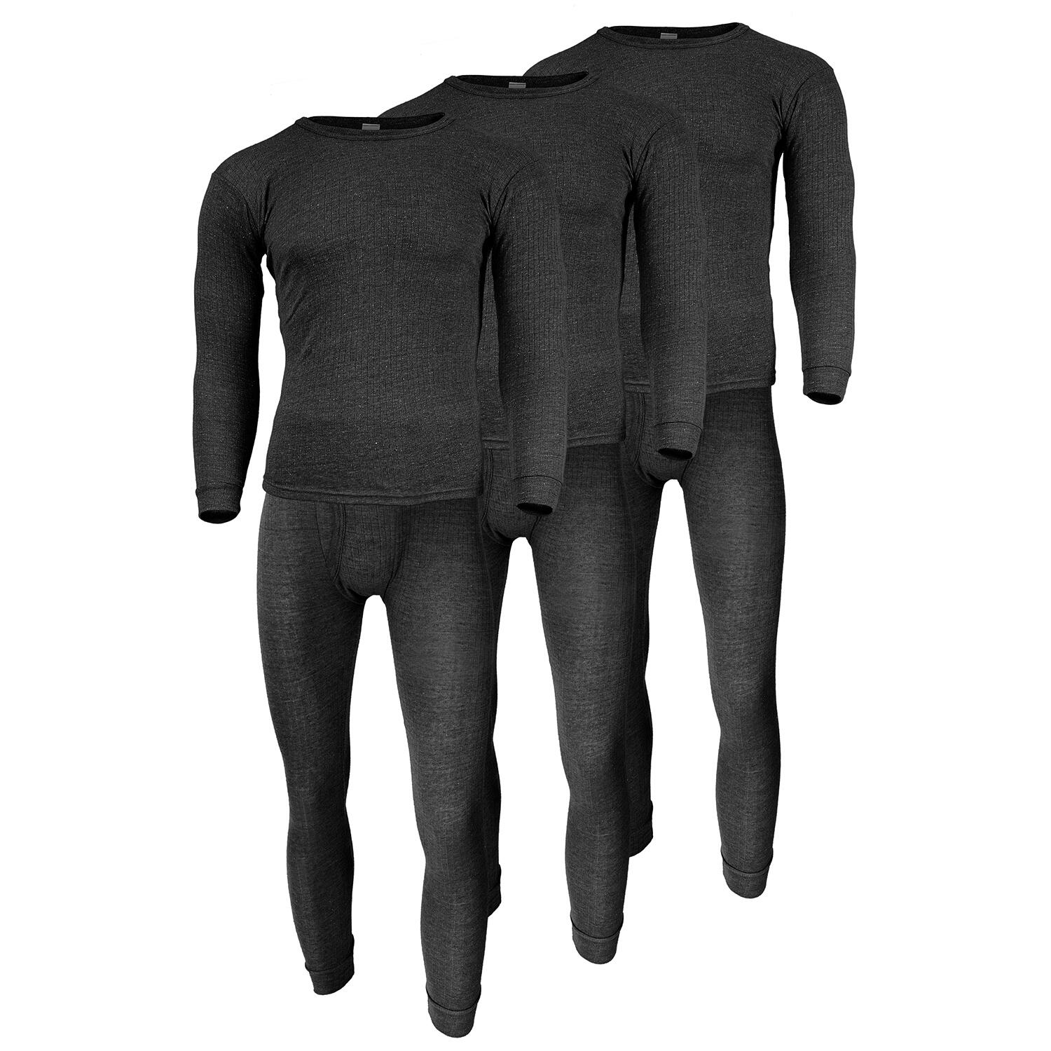 Set of 3 thermal underwear | Men | Anthracite