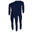 Thermounterwäsche Herren 2er Set | Hemd + Hose | Innenfleece | Blau