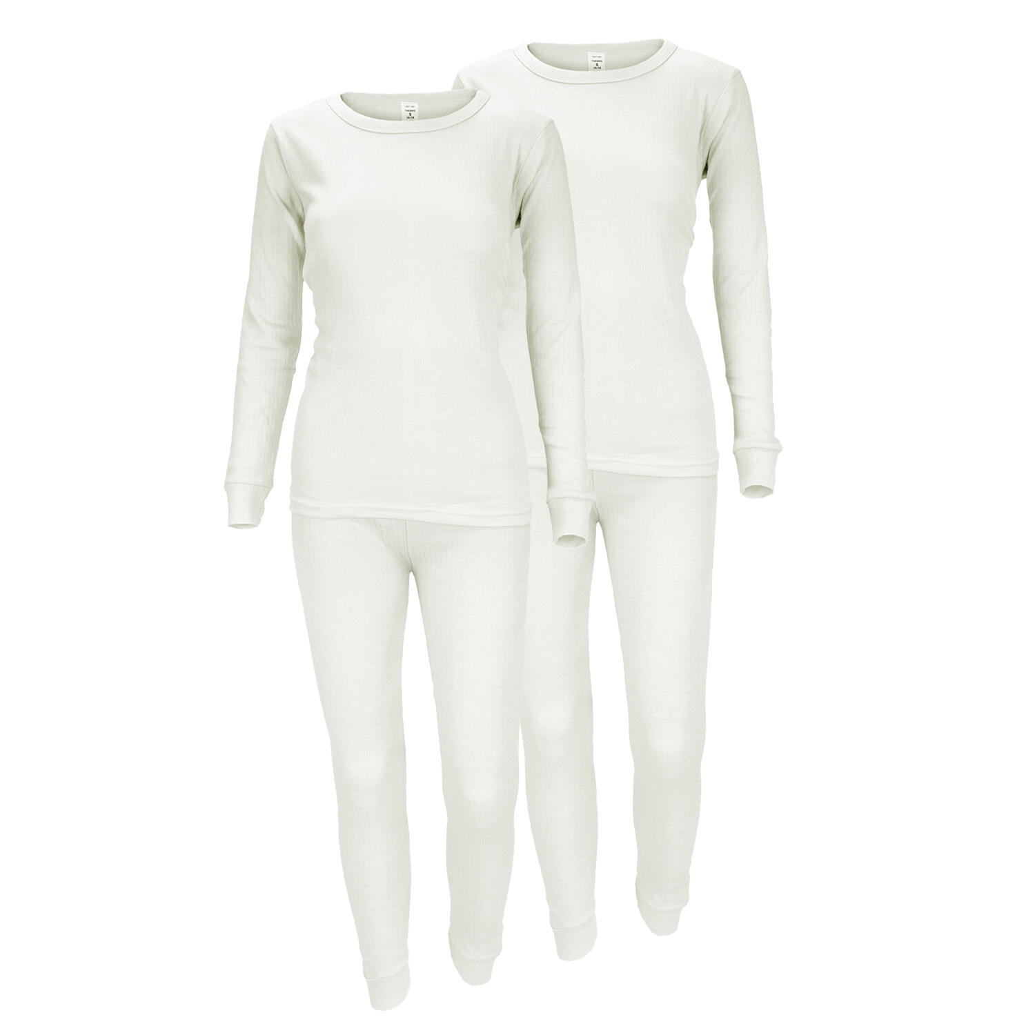 Set 2 thermal underwear | Women | Fleece lining | Cream