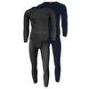 Set 2 sous-vêtements thermiques | Hommes | Doublure polaire | Anthracite/Bleu