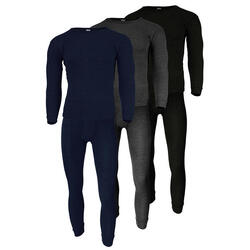 Thermoset Heren van 3 | Shirt + broek | Antraciet/Blauw/Zwart