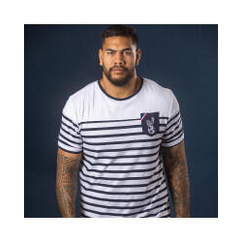 T-shirt de rugby Marinière homme "A la Conquête du Monde"