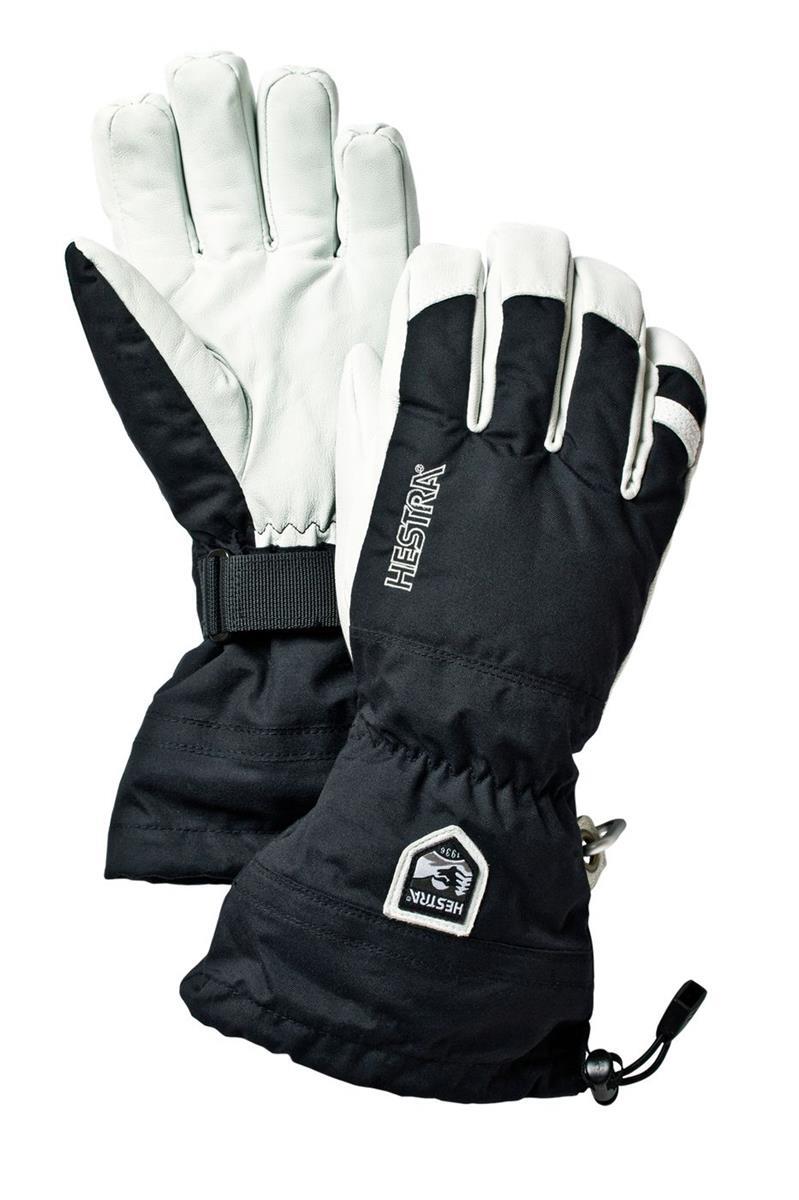 Hestra Handschuh Army Leather Heli Ski 5-Finger schwarz 4/4