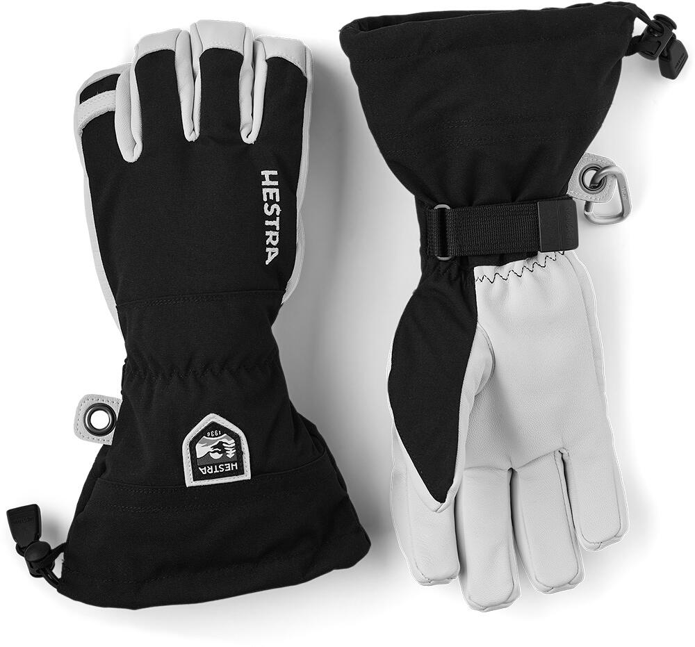 Hestra Handschuh Army Leather Heli Ski 5-Finger schwarz 3/4