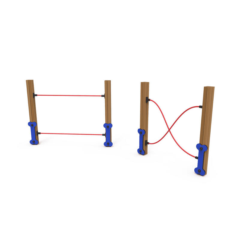 Circuito agility para perros Doble cuerdas Benito Ecoplay