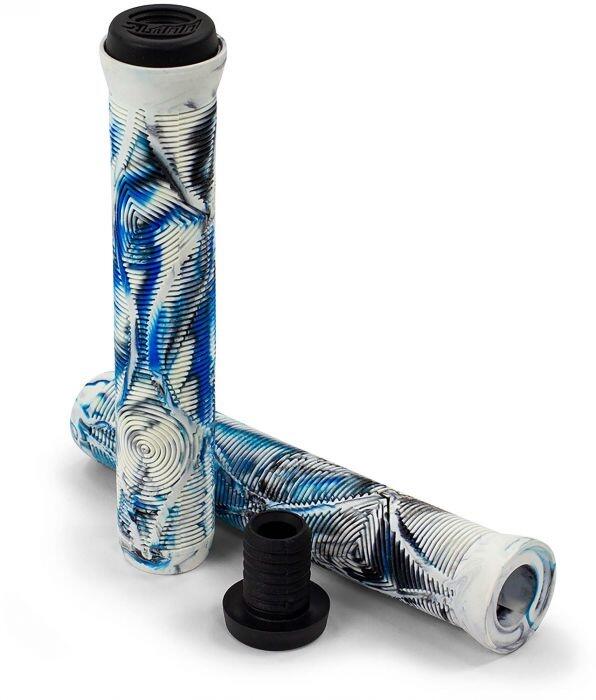 Slamm Team "Swirl" Stuntstep Handvaten / Grips in Arctic Wit 2/3