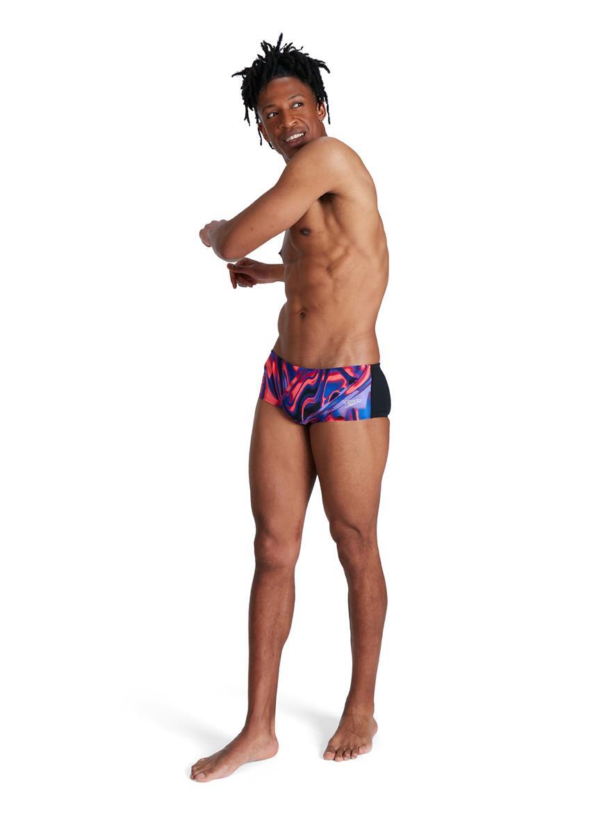 Speedo Allover Digital 14cm Brief - Black/ Red/ Blue/ Ultraviolet 1/6