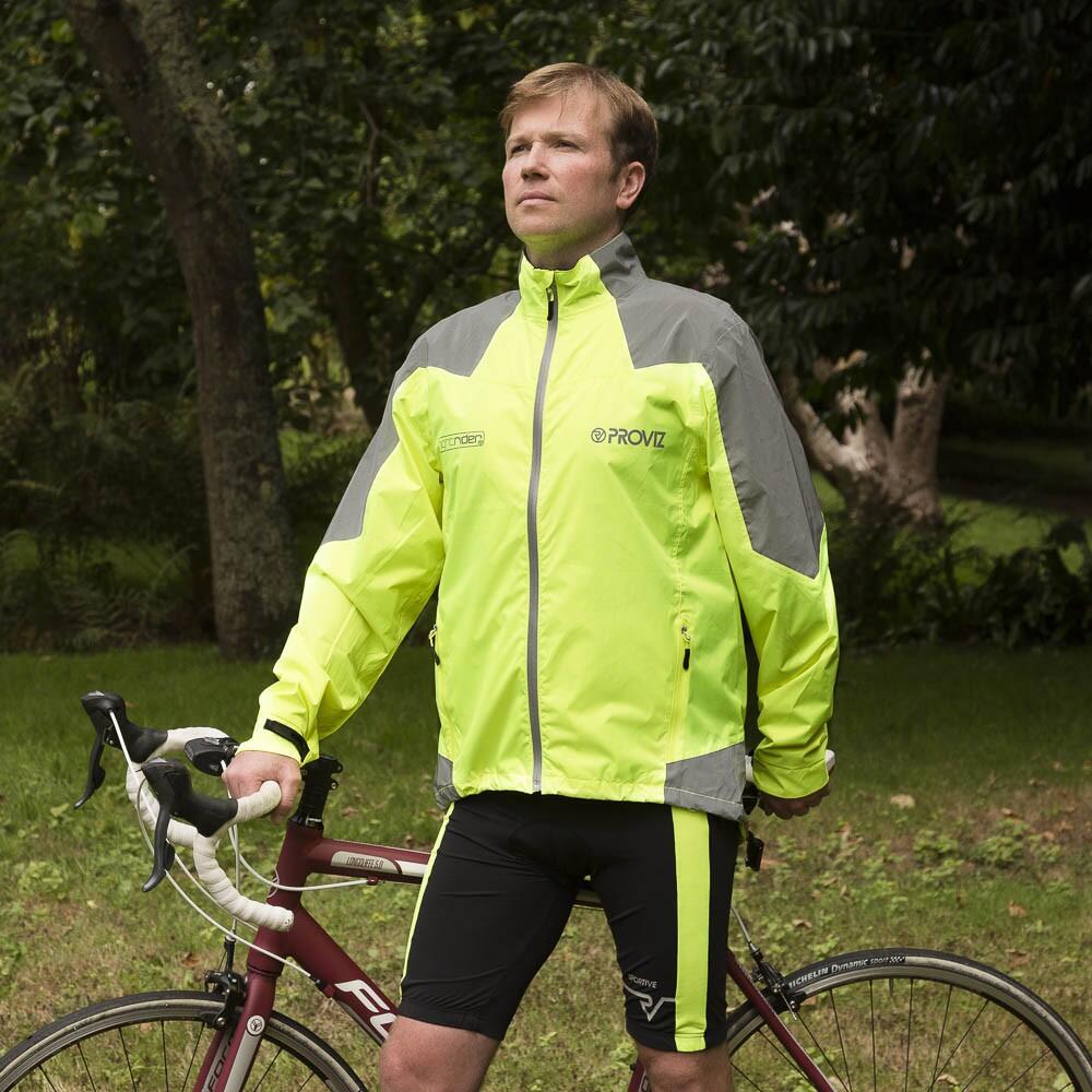 Fdx 360° Men's Hi Viz Waterproof Cycling Jacket Silver | FDX Sports® - FDX  Sports US