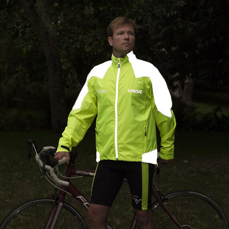 Jacke Nightrider gelb reflektierend