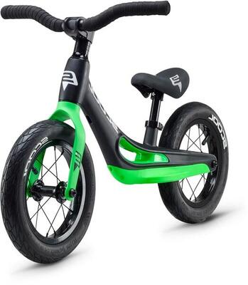 S'COOL Lernlaufrad pedeX magnesium - Black/Green