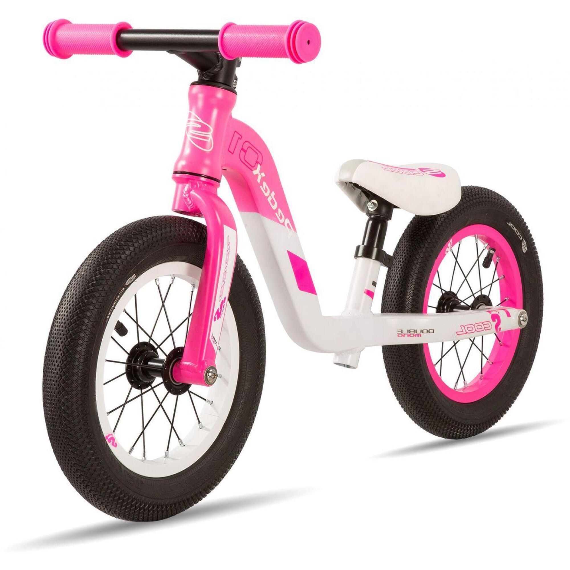 S'COOL Velo Laufrad / Zweirad  PedeX 1  Pink-weiss