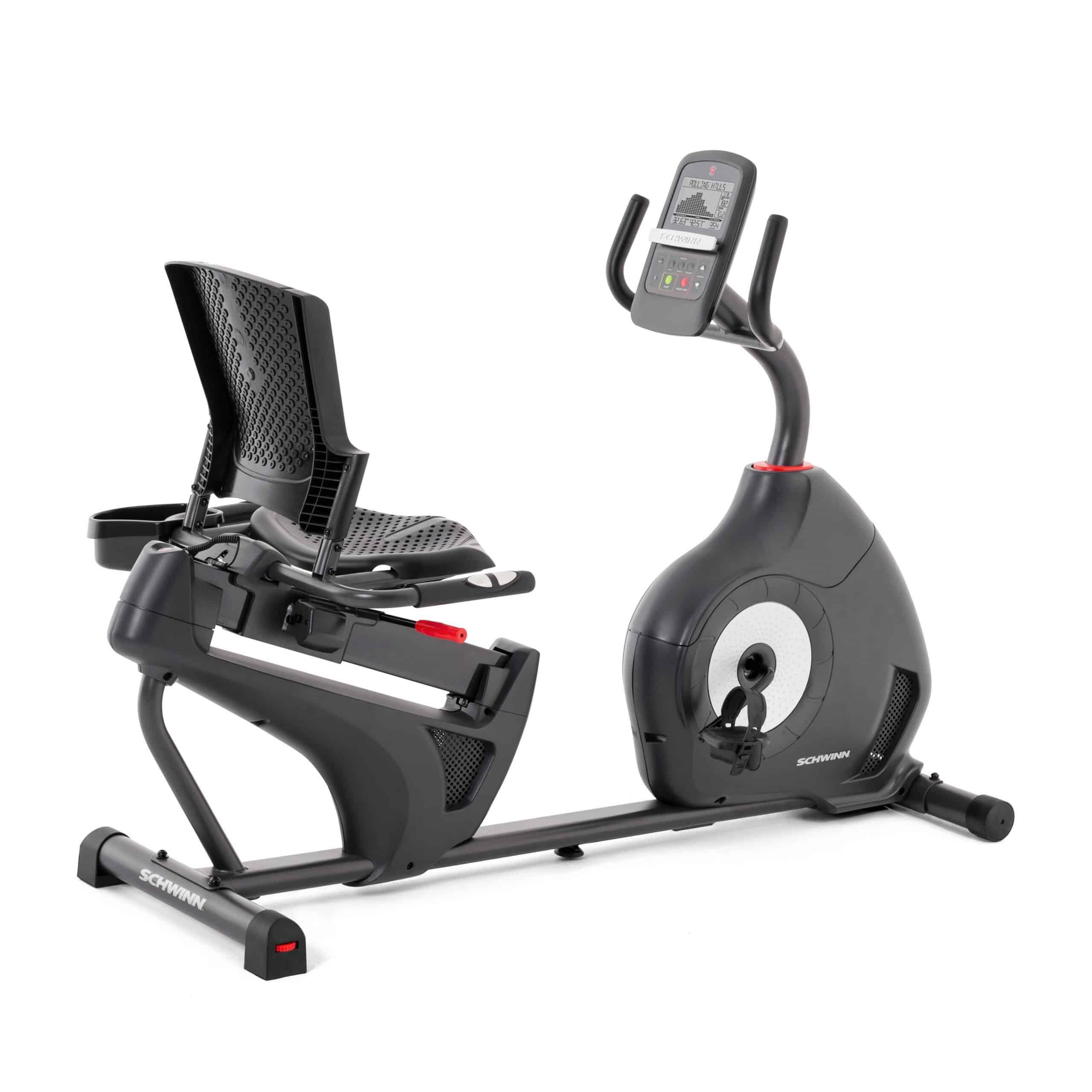 SCHWINN FITNESS Rotoped se zádovou opěrkou 510R – 5,5" LCD, Zwift, 16 úrovní odporu