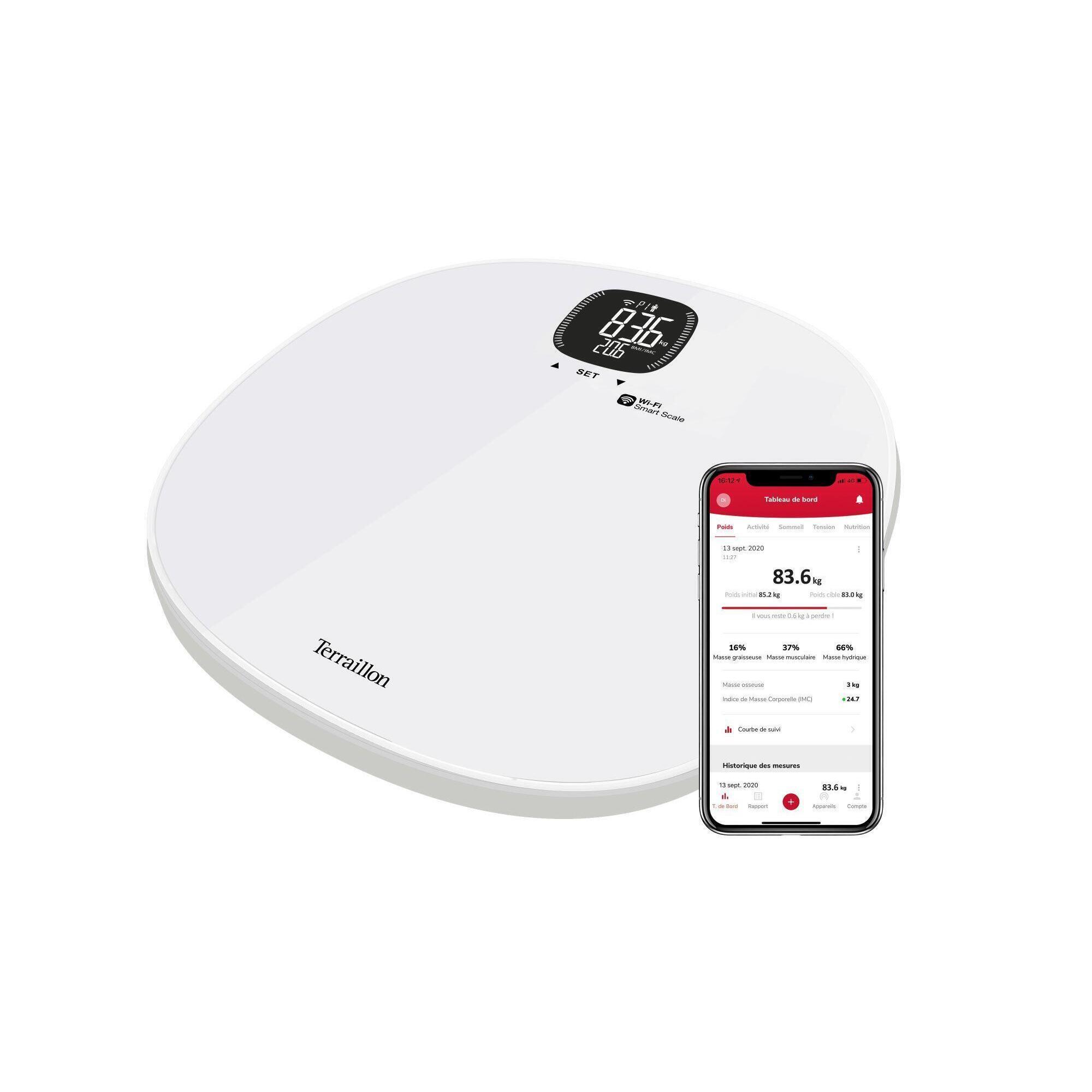 TERRAILLON Terraillon Master Form Wi-Fi Smart Scale - Weight and BMI Calculation