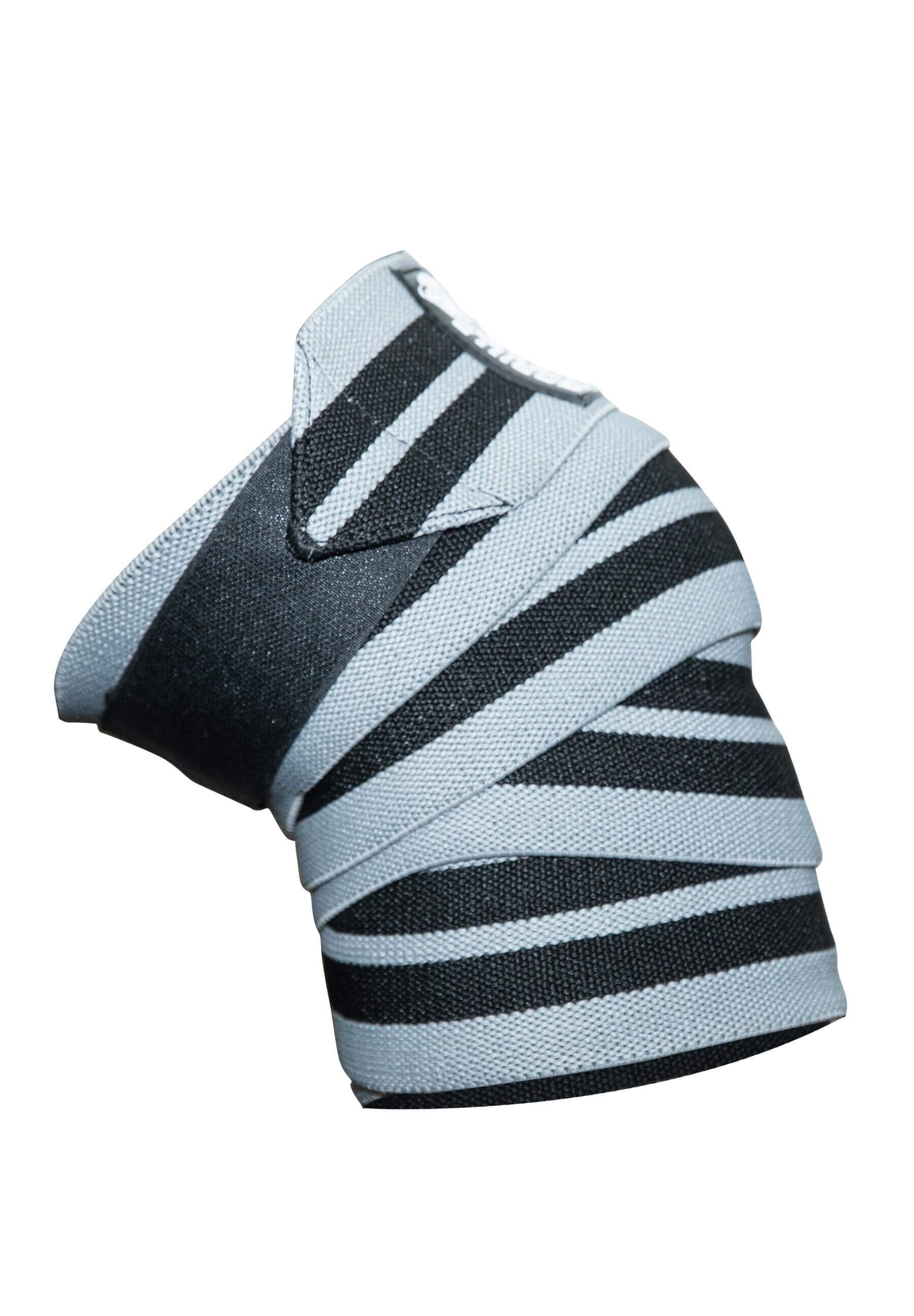 Knee Wraps - Grijs/Zwart - 250CM 4/5
