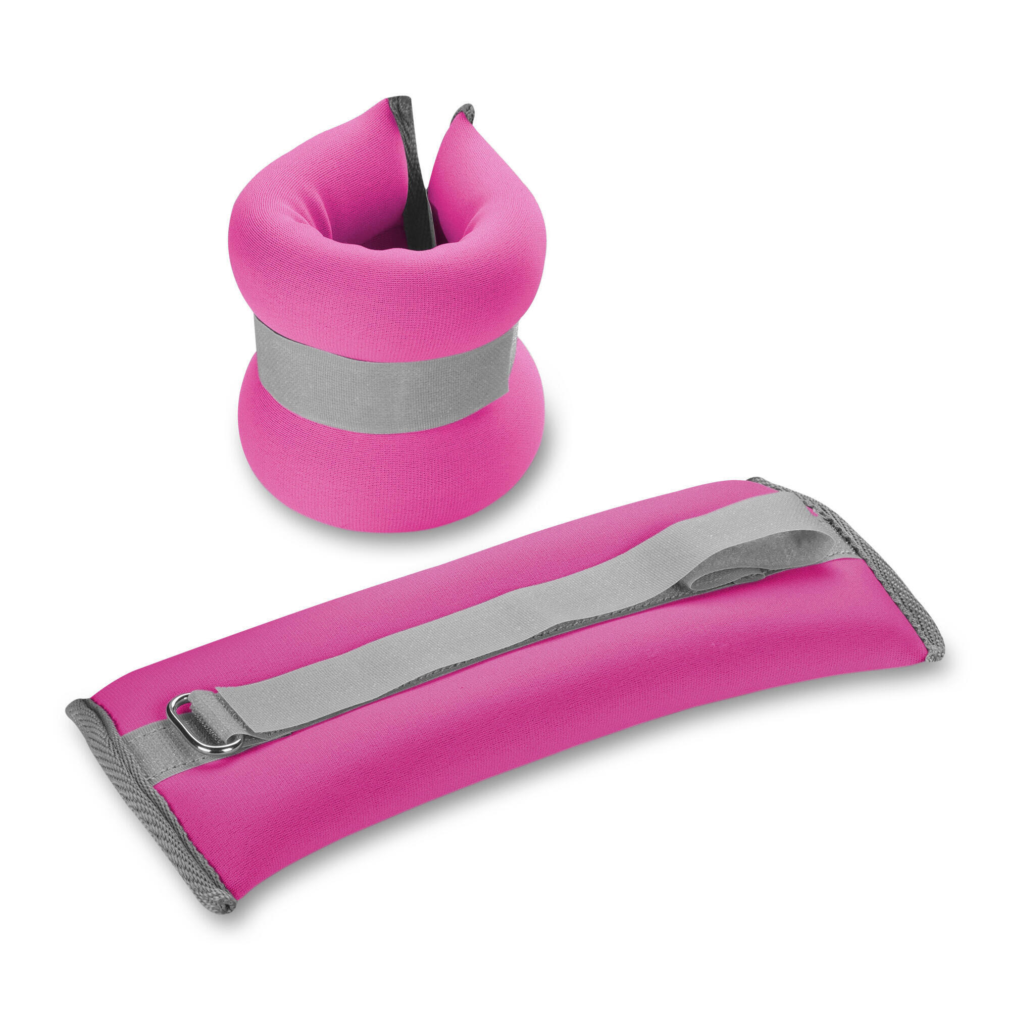Indigo Sports - Poids Pour Chevilles Et Poignets En Néoprène Indigo 2*0,2 Kg - Haltères Reglable - Rose - 200 G - Decathlon